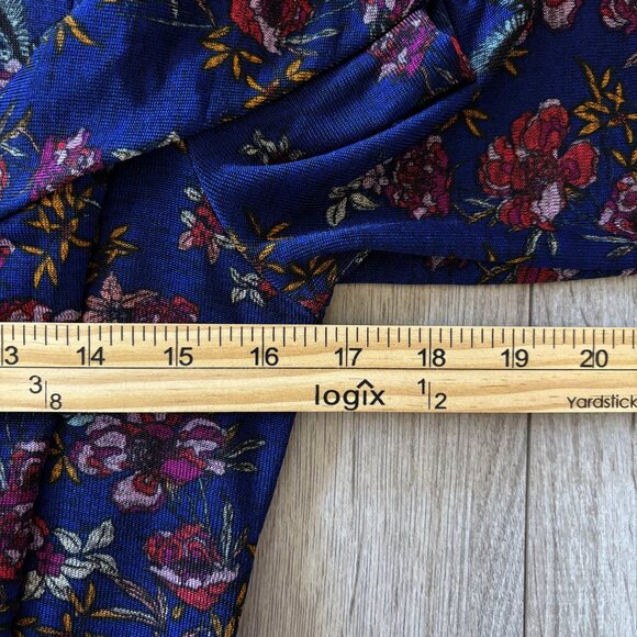 Free People Dock Street Floral Print Ruffle Blouse Womens Size XS Whimsigoth - Picture 6 of 14